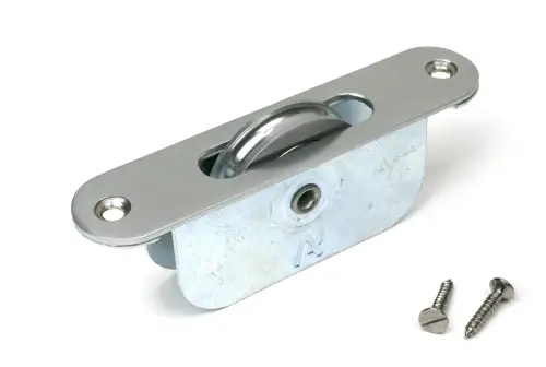 Click Here To Enlarge This Photo Of 52390 From The Anvil Satin Chrome Radiused Sash Pulley 75kg