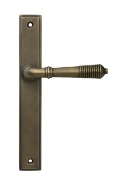 Click Here To Enlarge This Photo Of 52426 From The Anvil Burnished Brass Reeded Slimline Lever Latch Set