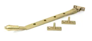 52333 From The Anvil Satin Brass 10" Reeded Stay
