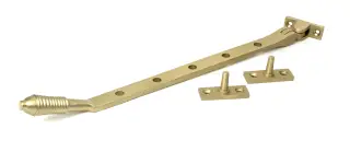 52334 From The Anvil Satin Brass 12" Reeded Stay