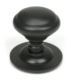 52136 From The Anvil Aged Bronze Round Centre Door Knob