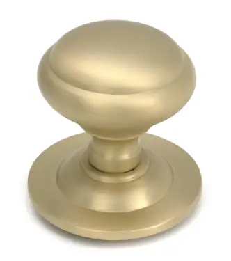 Click Here To Enlarge This Photo Of 52405 From The Anvil Satin Brass Round Centre Door Knob
