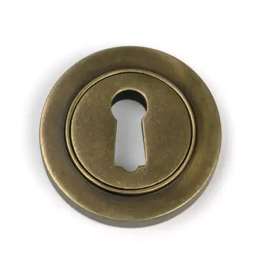 Click Here To Enlarge This Photo Of 52443 From The Anvil Burnished Brass Round Escutcheon &lpar;Plain&rpar;
