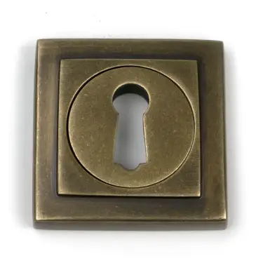 Click Here To Enlarge This Photo Of 52446 From The Anvil Burnished Brass Round Escutcheon &lpar;Square&rpar;