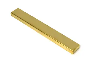 52572 From The Anvil Polished Brass Slimline External Blank Plate
