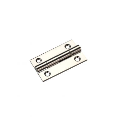 Click Here To Enlarge This Photo Of TDF100PN - Zoo Hardware Solid Drawn Brass Butt Hinges - 38 x 22 x 1&period;3mm Polished Nickel