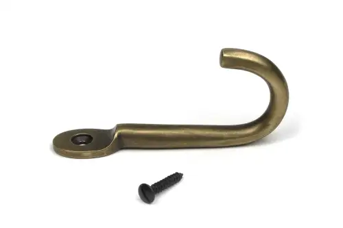Click Here To Enlarge This Photo Of 52234 From The Anvil Burnished Brass Traditional Coat Hook