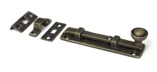52459 From The Anvil Burnished Brass 4" Universal Bolt
