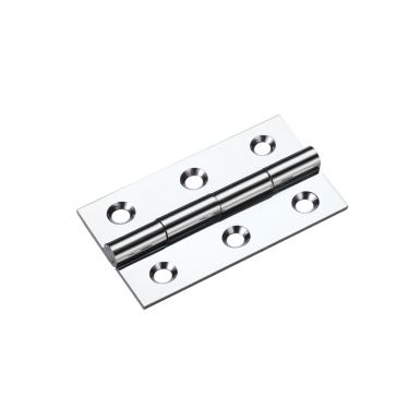 Click Here To Enlarge This Photo Of TDF105CP - Zoo Hardware Solid Drawn Brass Butt Hinges - 50 x 28 x 1&period;5mm Polished Chrome