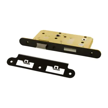 Click Here To Enlarge This Photo Of Atlantic - ALKDINRB60HDUDB DIN &lpar;Radius&rpar; Heavy Duty Bathroom Lock 60mm Backset &lpar;78mm c&sol;c&rpar; - Urban Dark Bronze