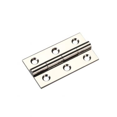 Click Here To Enlarge This Photo Of TDF105PN - Zoo Hardware Solid Drawn Brass Butt Hinges - 50 x 28 x 1&period;5mm Polished Nickel