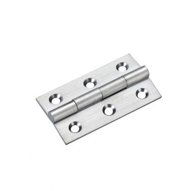 Click Here To Enlarge This Photo Of TDF105SC - Zoo Hardware Solid Drawn Brass Butt Hinges - 50 x 28 x 1&period;5mm Satin Chrome