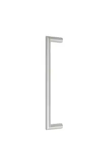 Eclipse 34675 300mm x 19mm Mitred Pull Handle &lpar;M8 Brass Insert&rpar; - Satin Stainless Steel