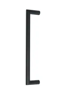 Eclipse 34678 300mm x 19mm Mitred Pull Handle &lpar;M8 Brass Insert&rpar; - Matt Black
