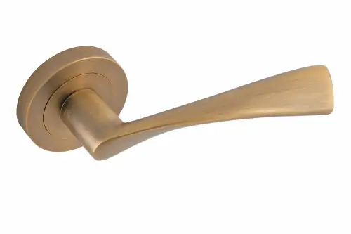 Click Here To Enlarge This Photo Of Eclipse 62107 Matt Antique Brass 'Monza' Lever on Round Rose Set &lpar;Freestyle Range&rpar;