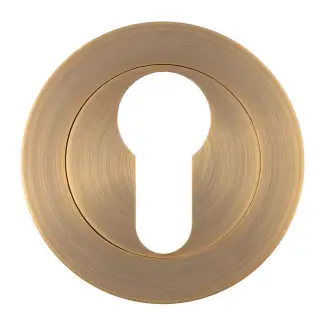 Eclipse 62463 Matt Antique Brass Euro Profile Escutcheon &lpar;Freestyle Range&rpar;