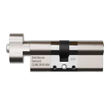 Click Here To Enlarge This Photo Of AP40-40BSNTT APECS 80mm &lpar;40T&sol;40&rpar; Euro Profile British Standard 3&ast; TS007 Kitemarked Cylinder & Turn - Satin Nickel