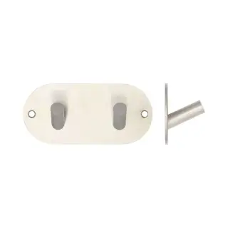 JSS902C Frelan Hardware Satin Stainless Steel Double Robe Hook 90x45mm