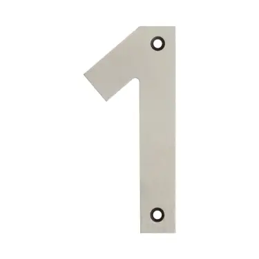Click Here To Enlarge This Photo Of JSS-1 Frelan Hardware 100mm Satin Stainless Steel Numeral No&period;1