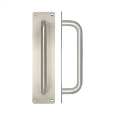 Click Here To Enlarge This Photo Of JSS1601 Frelan Hardware Satin Stainless Steel 225mm Pull Handle on 305mm x 75mm Plate