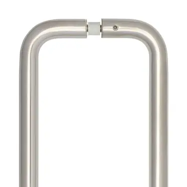 Click Here To Enlarge This Photo Of JSS120A Frelan Hardware Satin Stainless Steel &lpar;G304&rpar; 150mm x 19mm D Shape Pull Handles &lpar;Back to Back&rpar;