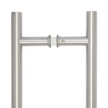 Click Here To Enlarge This Photo Of JSS223A Frelan Hardware Satin Stainless Steel &lpar;G304&rpar; 25mm Guardsman Pull Handles 400mm x 25mm x 300mm &lpar;Back to Back&rpar;