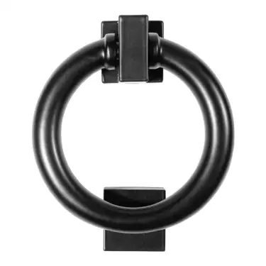 Click Here To Enlarge This Photo Of BLU Performance Ring Door Knocker&comma; 316 Stainless Steel in a Matt Black Lacquered Finish &lpar;DKB250-MBL&rpar;