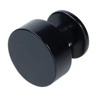 BLU Performance 63mm Diameter Secret Fix Centre Door Knob&comma; 316 Stainless Steel in a Matt Black Lacquer Finish &lpar;KM163-SF-MBL&rpar;