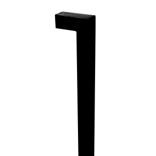 BLU Performance HAB4 Inline Square Mitre Pull Handle &lpar;32mm Diameter&rpar; 316 Stainless Steel in a Matt Black Lacquered Finish