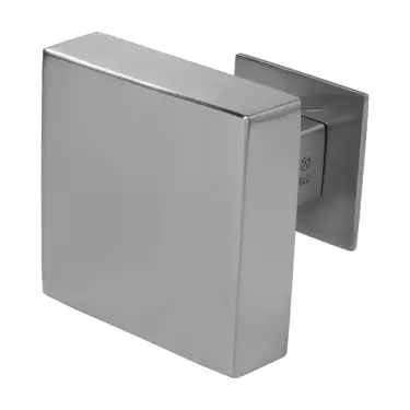 Click Here To Enlarge This Photo Of BLU Performance KM120 Square Centre Door Knob&comma; 316 Satin Stainless Steel