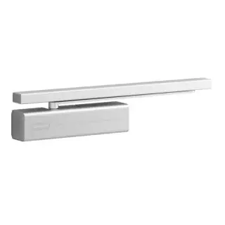 DC500A ASSA ABLOY Cam-Motion Overhead Door Closer Adjustable Size 1-4 with Backcheck - Silver