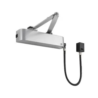 Click Here To Enlarge This Photo Of CE4F-E-SSS UNION Electromagnetic &lpar;Hold Open&sol;Free Swing&rpar; Fixed Power Size 4 Overhead Door Closer - Satin Stainless Steel