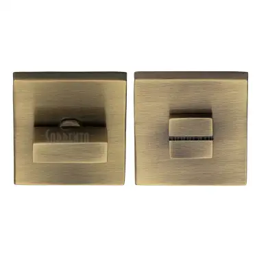 Click Here To Enlarge This Photo Of SC-SQ4035-AZ M&period;Marcus Sorrento Thumbturn & Emergency Release on Concealed Square Plate Antique Brass on Zinc finish