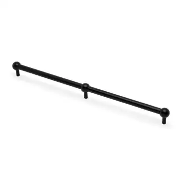 Click Here To Enlarge This Photo Of AW856-448-BL - Alexander & Wilks Plain Caesar Cabinet Pull 448mm c&sol;c - Black