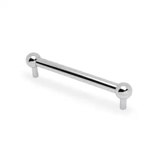 AW856-160-PC - Alexander & Wilks Plain Caesar Cabinet Pull 160mm c&sol;c - Polished Chrome