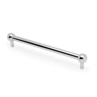 AW856-224-PC - Alexander & Wilks Plain Caesar Cabinet Pull 224mm c&sol;c - Polished Chrome