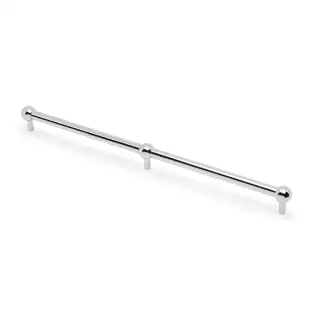 AW856-448-PC - Alexander & Wilks Plain Caesar Cabinet Pull 448mm c&sol;c - Polished Chrome