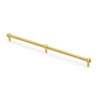 AW856-448-SBPVD - Alexander & Wilks Plain Caesar Cabinet Pull 448mm c&sol;c - Satin Brass PVD