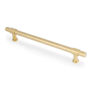 Click Here To Enlarge This Photo Of AW839P-224-SBPVD - Alexander & Wilks Kingston Plain Pull Handle 224mm c&sol;c - Satin Brass PVD