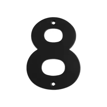 Click Here To Enlarge This Photo Of NUM10108MB - Carlisle Brass Eurospec 100mm Screw Fix Numeral '8' - Matt Black