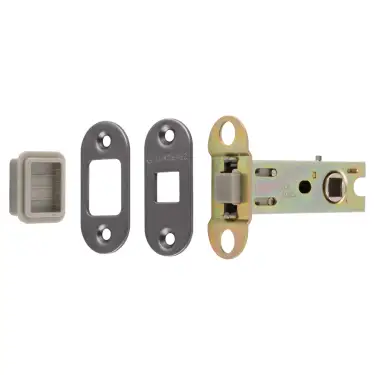 Click Here To Enlarge This Photo Of TLM5030&sol;57&sol;MBRZ&sol;R - Carlisle Brass Eurospec Magnetic Tubular Latch 76mm &lpar;57mm Backset&rpar; with Radius Corners - Matt Bronze