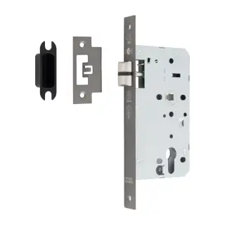 DLX0060LMBRZ - Carlisle Brass Eurospec DIN Latch 60mm Backset &lpar;Square Forend&rpar; - Matt Bronze