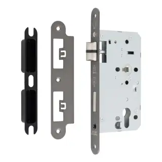 DLX7260EPMBRZ&sol;R - Carlisle Brass Eurospec DIN Euro Sashlock 60mm Backset &lpar;Radius Forend&rpar; - Matt Bronze