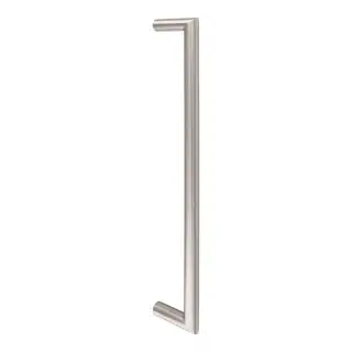 CSM1425SSS - Carlisle Brass Eurospec 425mm c&sol;c x 19mm dia Mitred Pull Handle &lpar;Bolt Fixing&rpar; - Satin Stainless Steel