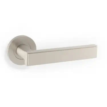 Click Here To Enlarge This Photo Of AW260SN - Alexander & Wilks Jesper Lever on Round Rose - Satin Nickel