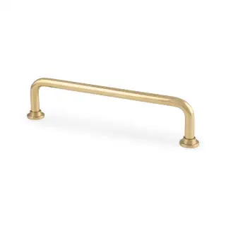 AW811-128-PB - Alexander & Wilks Scandi Pull Handle 128mm c&sol;c - Polished Brass