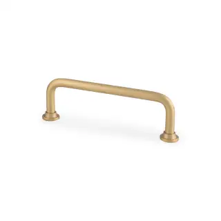 AW811-96-SB - Alexander & Wilks Scandi Pull Handle 96mm c&sol;c - Satin Brass