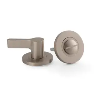 AW798SN - Alexander & Wilks Disabled Thumbturn and Emergency Release on 50mm x 6mm Rose - Satin Nickel