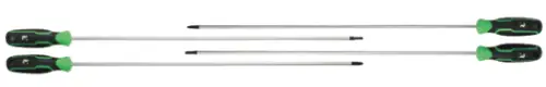 Click Here To Enlarge This Photo Of LDRI004 Rika 4-Piece Mixed Professional Long Reach Screwdriver Set