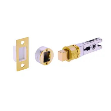 Click Here To Enlarge This Photo Of H1304SB - Hunta Satin Brass 76mm Bullet Deadbolt